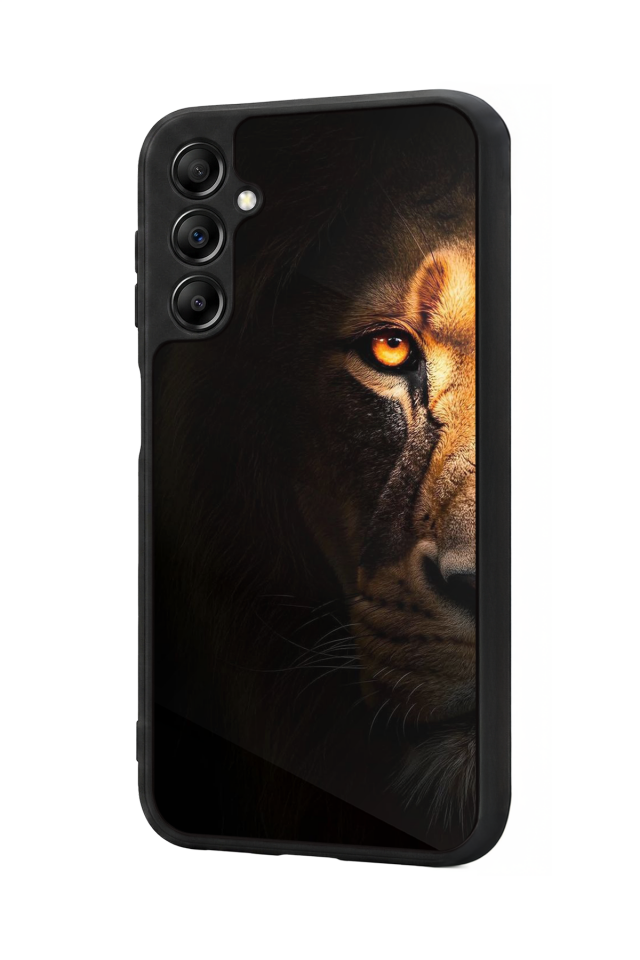 Samsung Galaxy A14 Uyumlu Aslan Tasarımlı Glossy Premium Kılıf