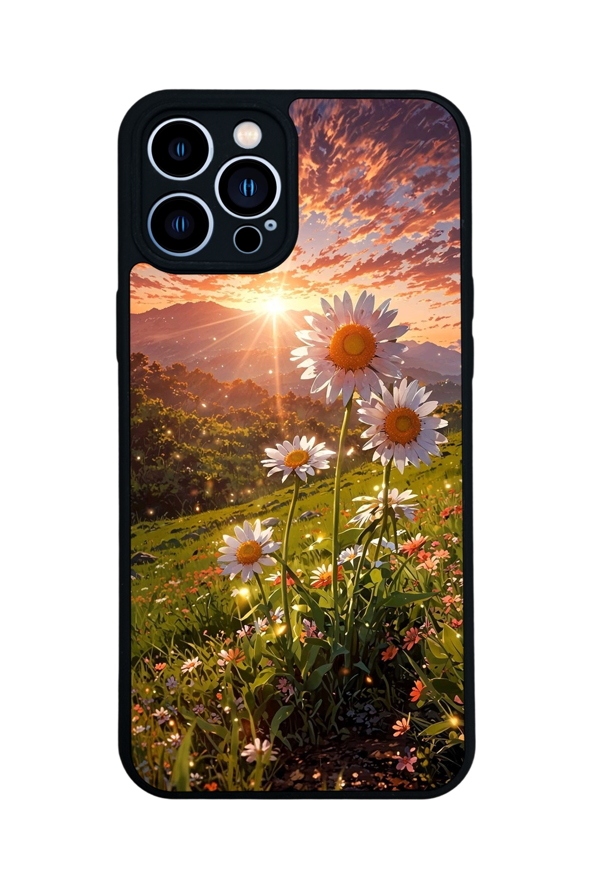iPhone 12 Pro Max Uyumlu Cicek Tasarımlı Glossy Premium Kılıf