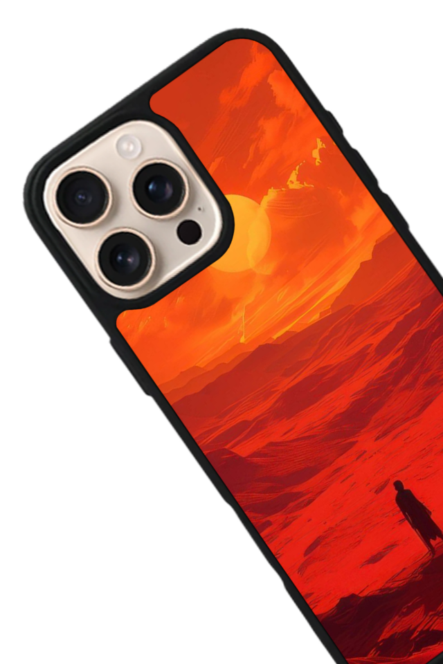 iPhone 16 Pro Uyumlu Gunes Tasarımlı Glossy Premium Kılıf