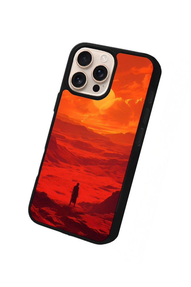 iPhone 16 Pro Uyumlu Gunes Tasarımlı Glossy Premium Kılıf