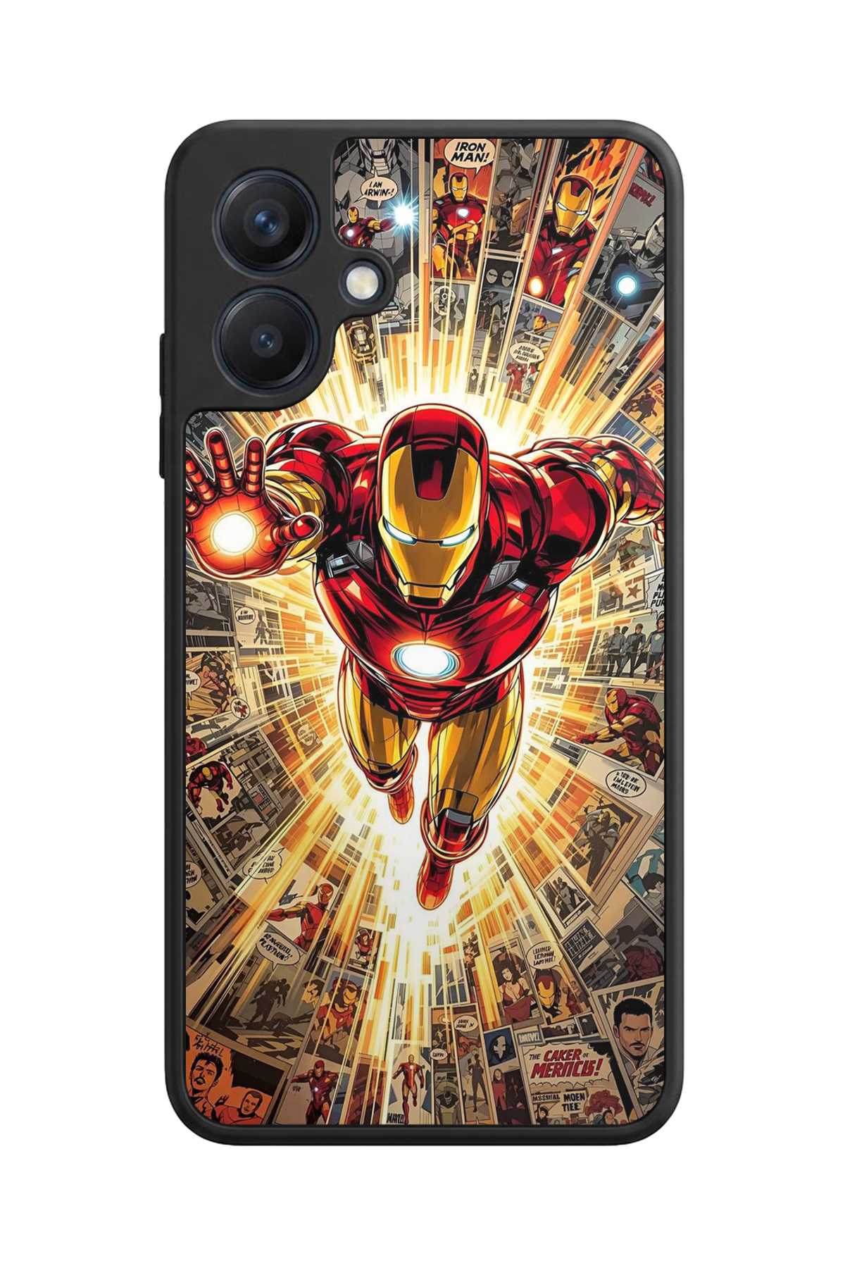 Samsung Galaxy A07 Uyumlu Iron Man ( Demir Adam ) Tasarımlı Glossy Premium Kılıf
