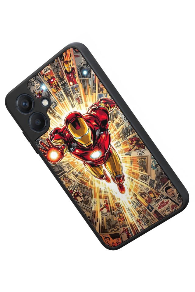 Samsung Galaxy A07 Uyumlu Iron Man ( Demir Adam ) Tasarımlı Glossy Premium Kılıf