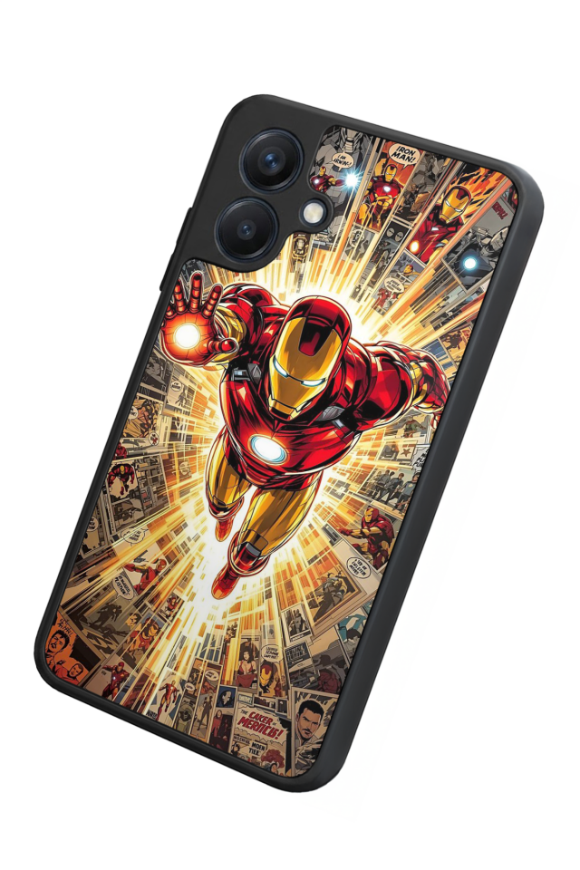 Samsung Galaxy A07 Uyumlu Iron Man ( Demir Adam ) Tasarımlı Glossy Premium Kılıf