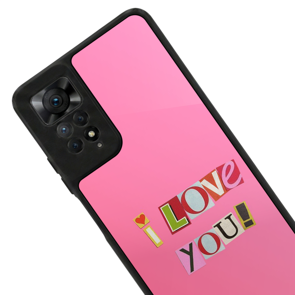 Xiaomi Redmi Note 12 Pro Uyumlu Kalp Love Tasarımlı Glossy Premium Kılıf