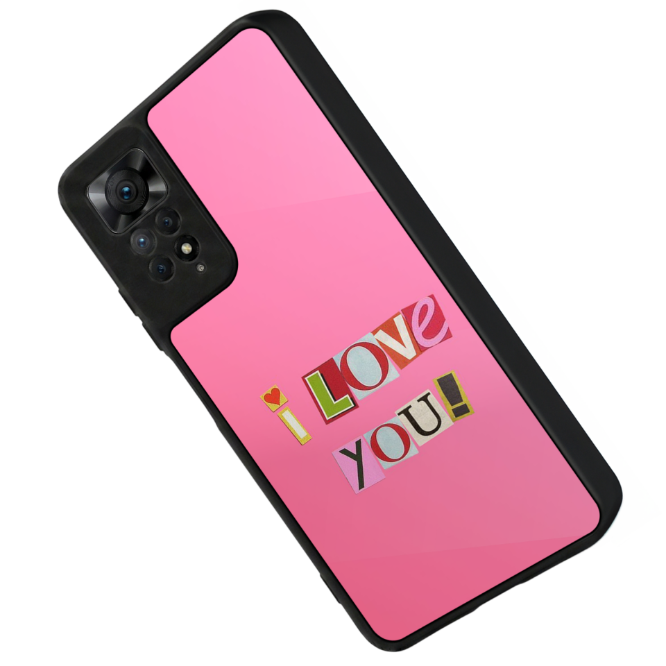 Xiaomi Redmi Note 12 Pro Uyumlu Kalp Love Tasarımlı Glossy Premium Kılıf