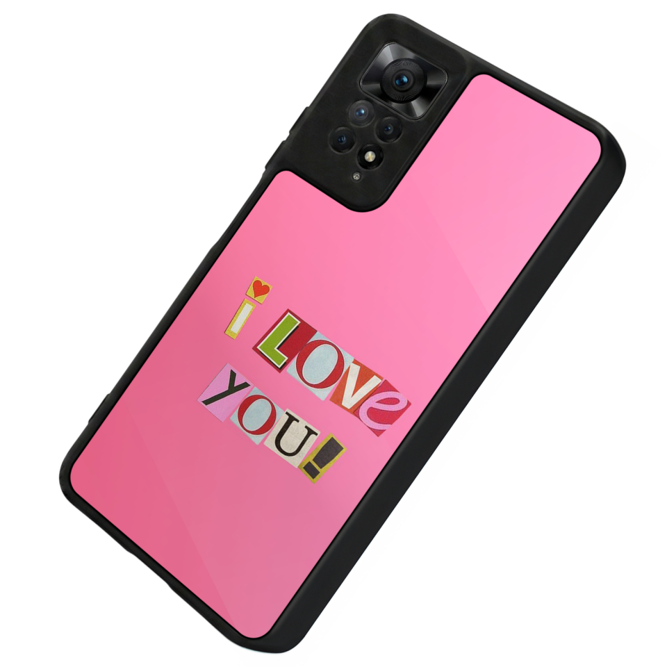 Xiaomi Redmi Note 12 Pro Uyumlu Kalp Love Tasarımlı Glossy Premium Kılıf