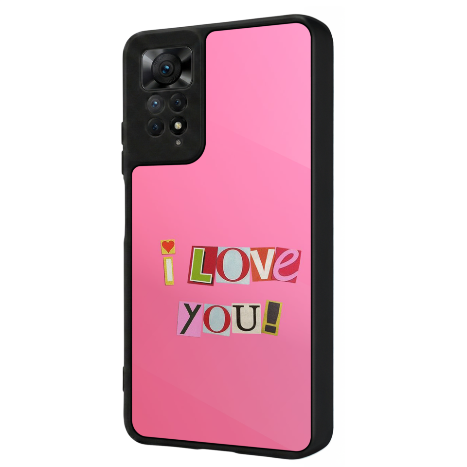 Xiaomi Redmi Note 12 Pro Uyumlu Kalp Love Tasarımlı Glossy Premium Kılıf