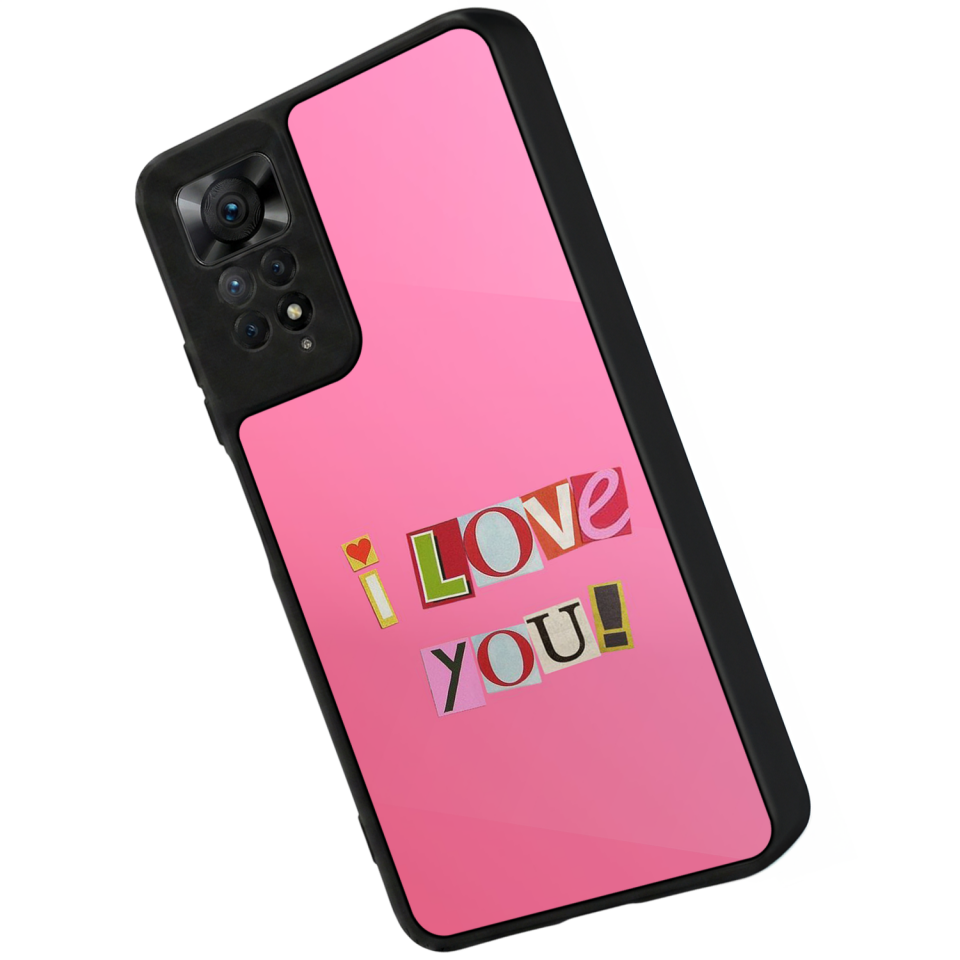 Xiaomi Redmi Note 12 Pro Uyumlu Kalp Love Tasarımlı Glossy Premium Kılıf