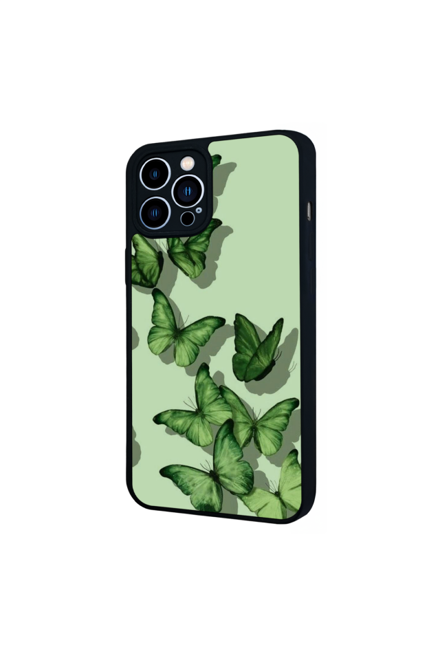 iPhone 13 Pro Max Uyumlu Kelebek Tasarımlı Glossy Premium Kılıf