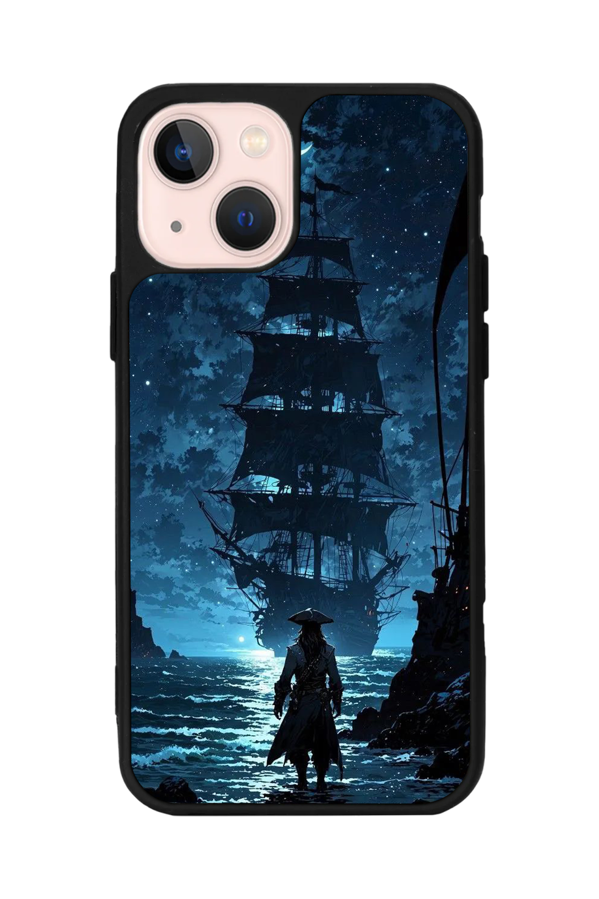 iPhone 13 Mini Uyumlu Korsan Tasarımlı Glossy Premium Kılıf