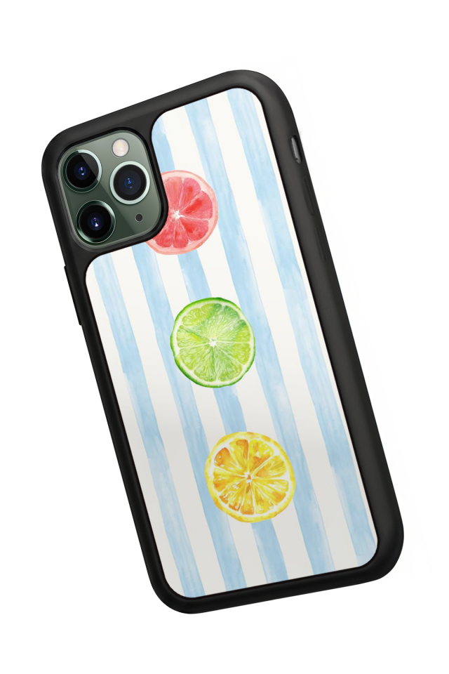 iPhone 11 Pro Uyumlu Limon Tasarımlı Glossy Premium Kılıf