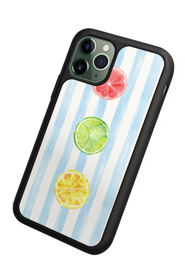 iPhone 11 Pro Uyumlu Limon Tasarımlı Glossy Premium Kılıf