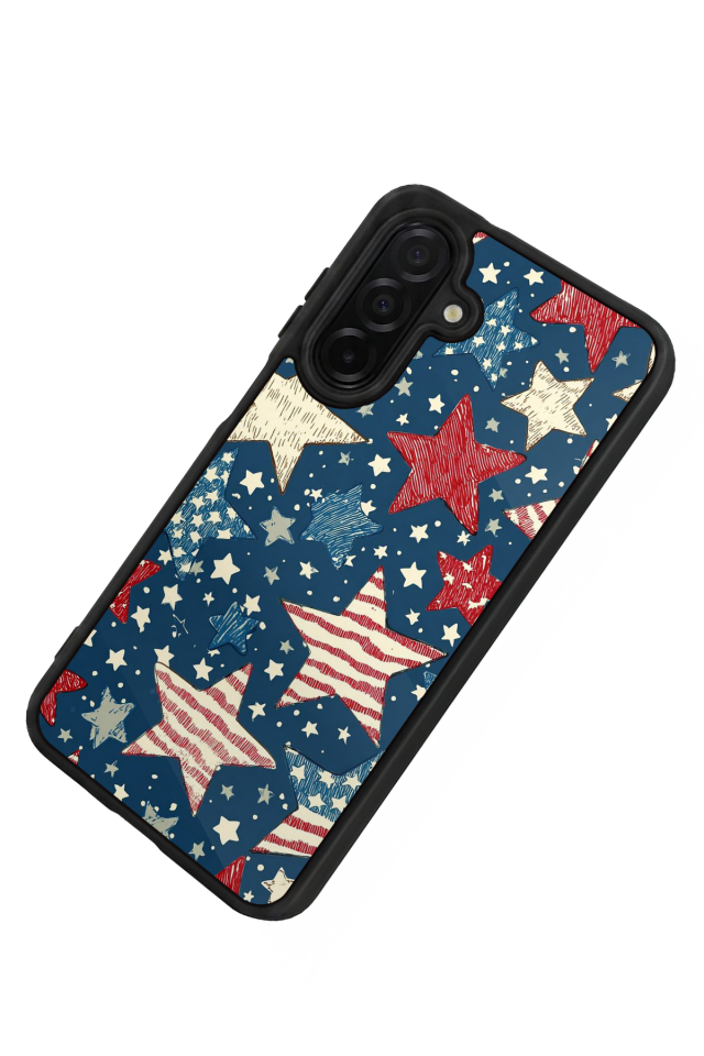 Samsung Galaxy A56 Uyumlu Retro Yildizlar Tasarımlı Glossy Premium Kılıf