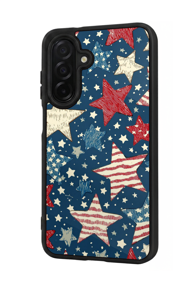 Samsung Galaxy A56 Uyumlu Retro Yildizlar Tasarımlı Glossy Premium Kılıf