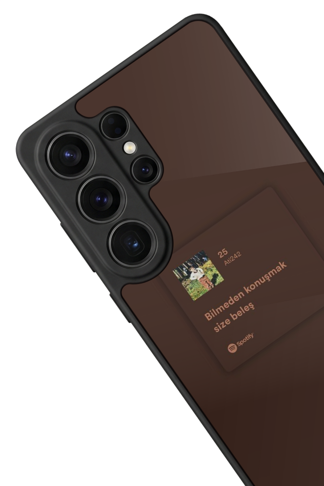 Samsung Galaxy S26 Ultra Uyumlu Sarki Sozleri Tasarımlı Glossy Premium Kılıf