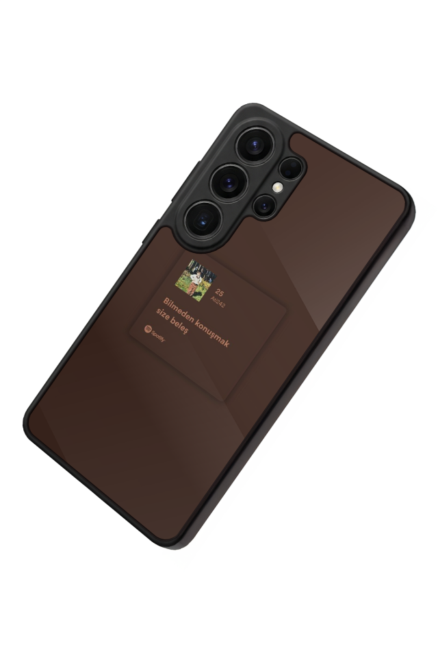 Samsung Galaxy S26 Ultra Uyumlu Sarki Sozleri Tasarımlı Glossy Premium Kılıf