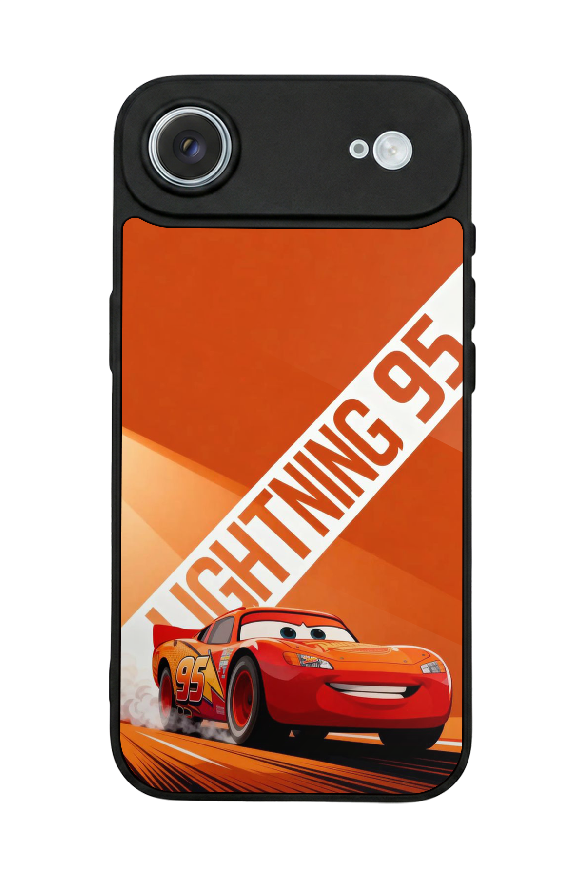 iPhone 17 Air Uyumlu Şimsek McQueen Tasarımlı Glossy Premium Kılıf