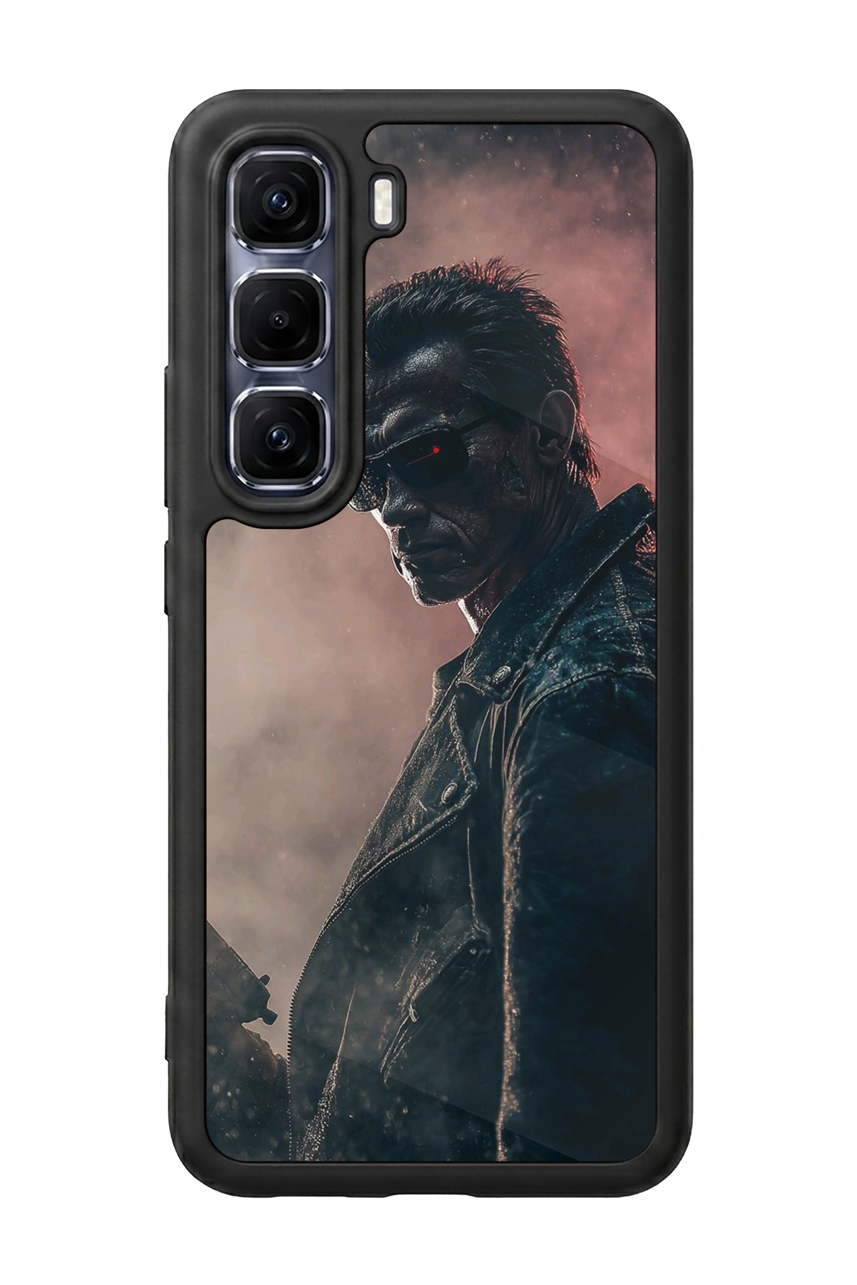 Infinix Hot 60 Pro Plus Uyumlu Terminator Tasarımlı Glossy Premium Kılıf