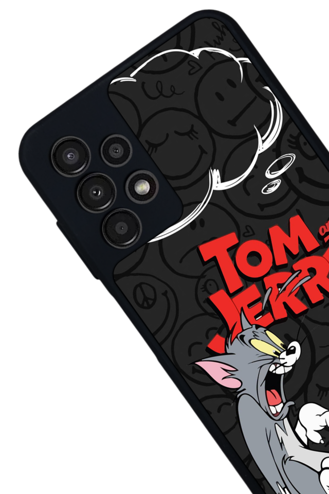 Samsung Galaxy A13 Uyumlu Tom And Jerry Tasarımlı Glossy Premium Kılıf
