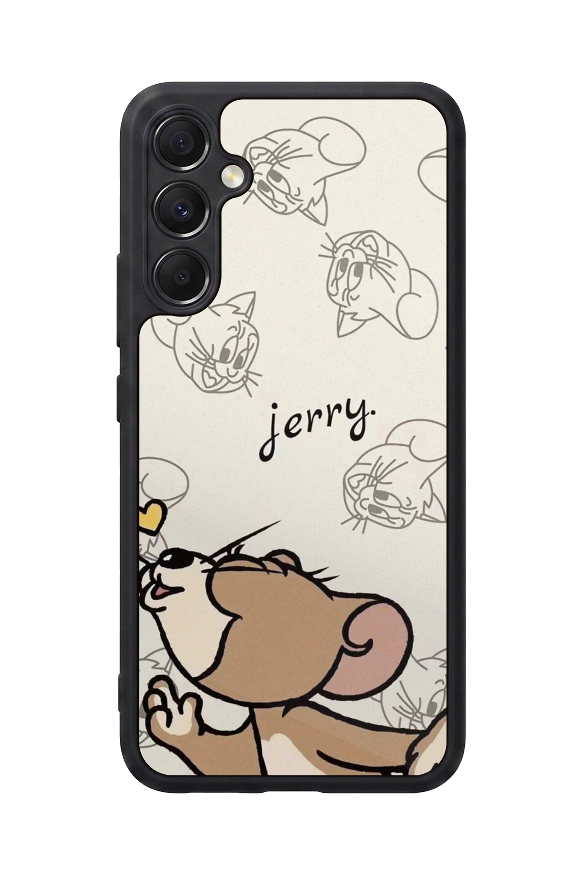 Samsung Galaxy M34 Uyumlu Tom And Jerry Tasarımlı Glossy Premium Kılıf