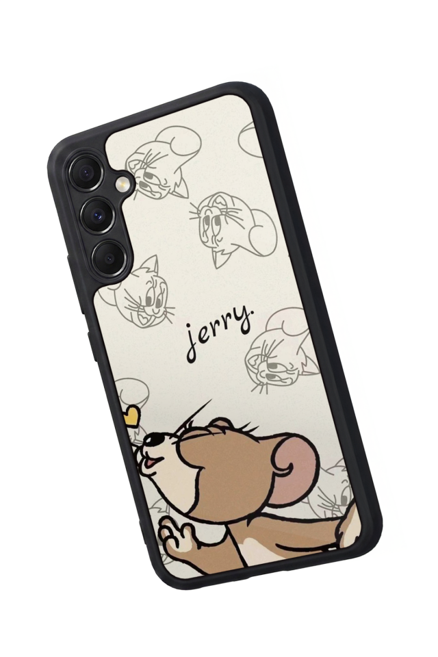 Samsung Galaxy M34 Uyumlu Tom And Jerry Tasarımlı Glossy Premium Kılıf