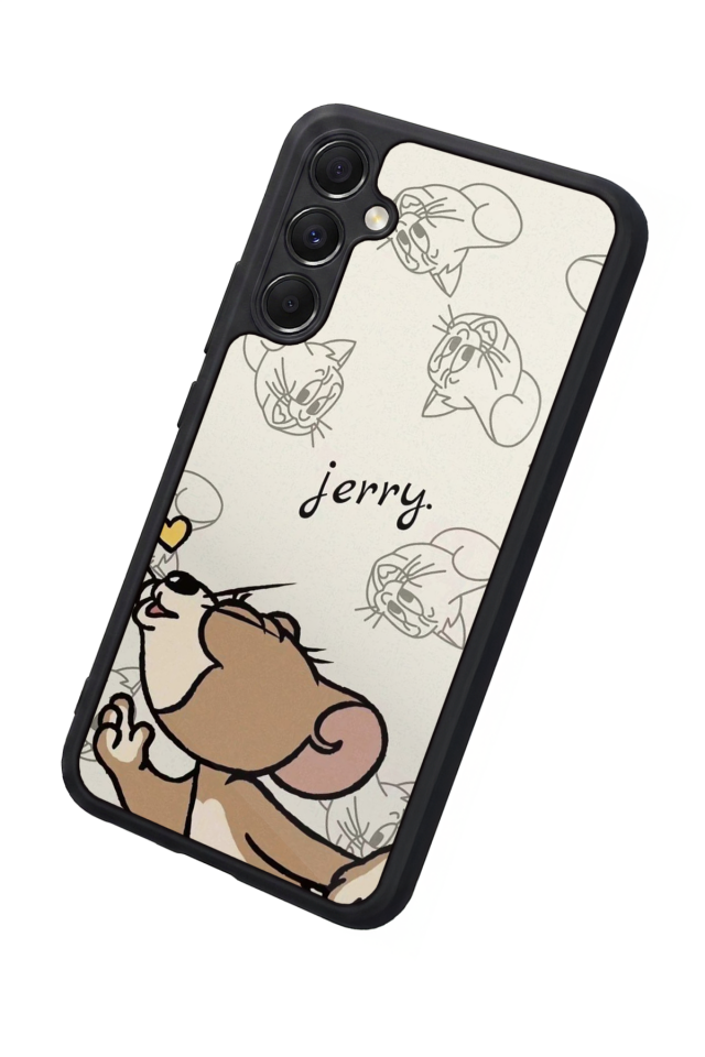 Samsung Galaxy M34 Uyumlu Tom And Jerry Tasarımlı Glossy Premium Kılıf