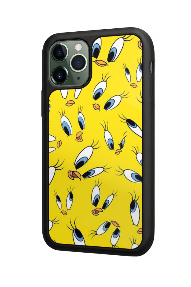 iPhone 11 Pro Max Uyumlu Tweety Tasarımlı Glossy Premium Kılıf
