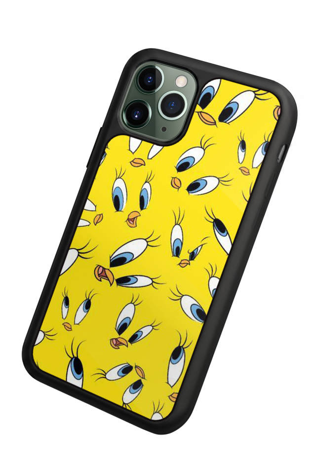 iPhone 11 Pro Max Uyumlu Tweety Tasarımlı Glossy Premium Kılıf