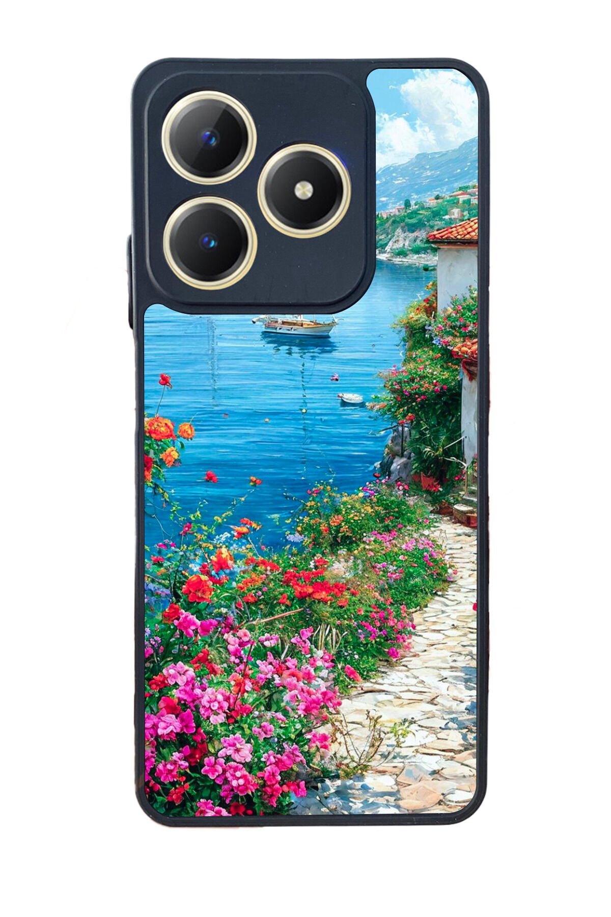 Realme C63 Mat Uyumlu Siyah Kılıf – Yumuşak Silikon, Koruyucu, Şok Emici Kapak