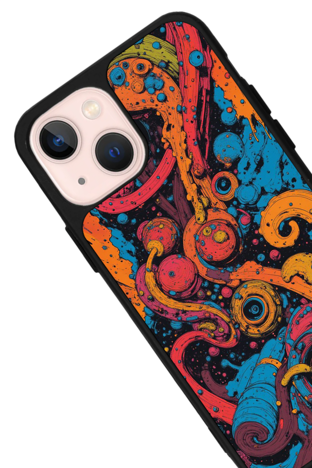 iPhone 15 Uyumlu Abstract Tasarımlı Glossy Premium Kılıf