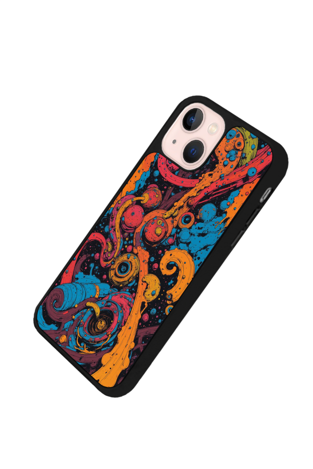 iPhone 15 Uyumlu Abstract Tasarımlı Glossy Premium Kılıf