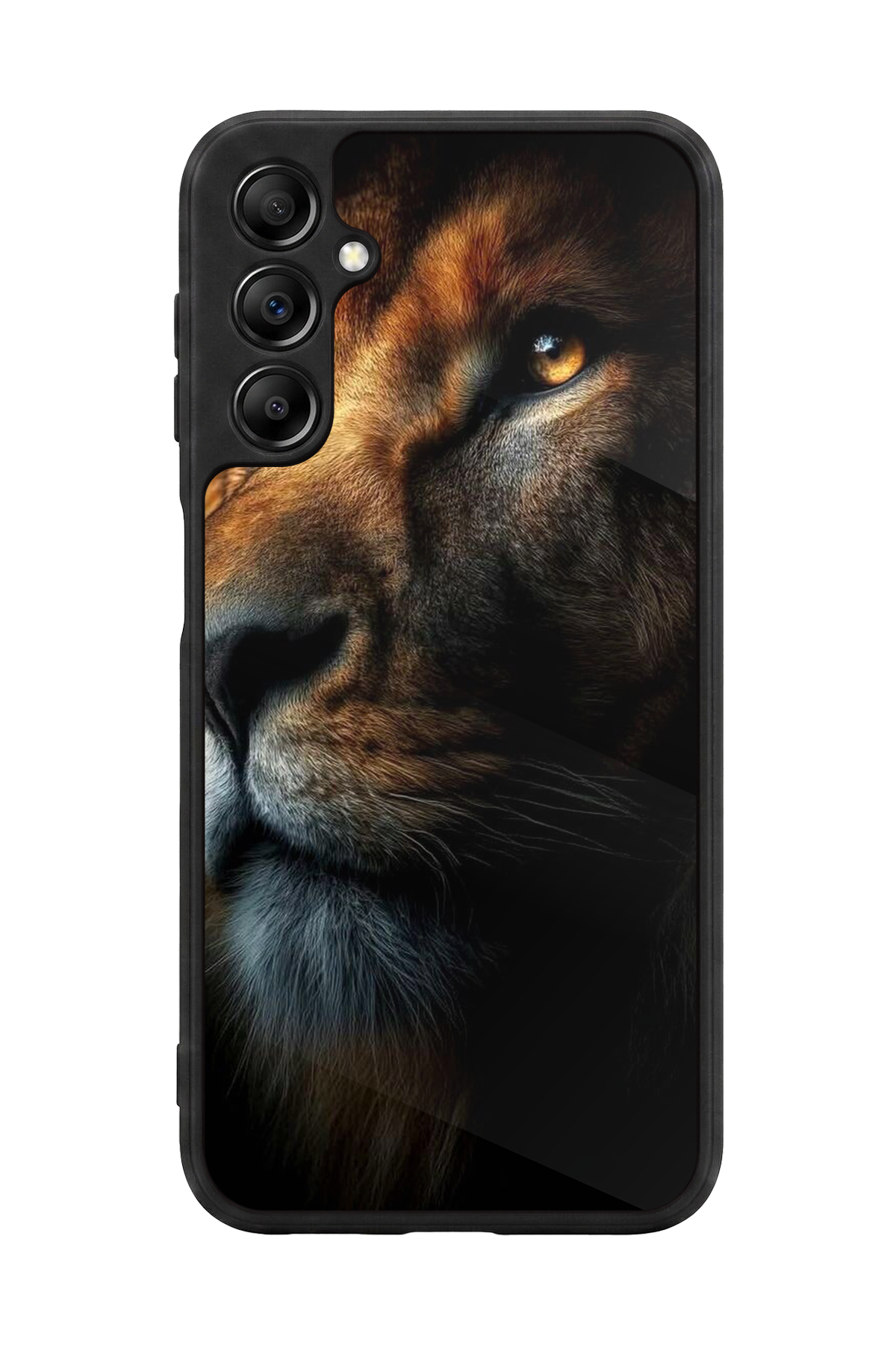 Samsung Galaxy A14 Uyumlu Aslan Tasarımlı Glossy Premium Kılıf