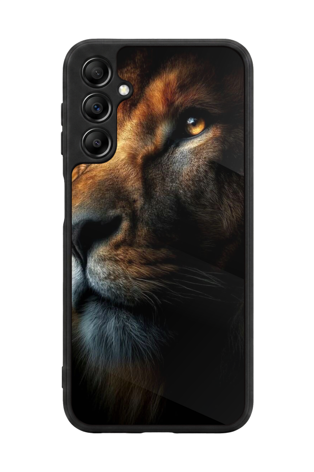 Samsung Galaxy A14 Uyumlu Aslan Tasarımlı Glossy Premium Kılıf