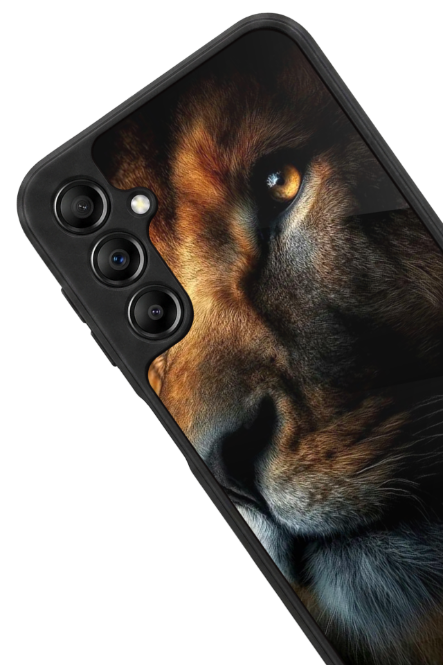 Samsung Galaxy A14 Uyumlu Aslan Tasarımlı Glossy Premium Kılıf
