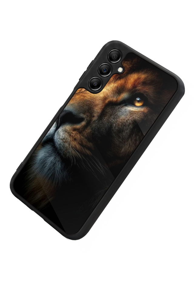 Samsung Galaxy A14 Uyumlu Aslan Tasarımlı Glossy Premium Kılıf