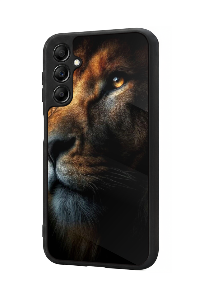 Samsung Galaxy A14 Uyumlu Aslan Tasarımlı Glossy Premium Kılıf