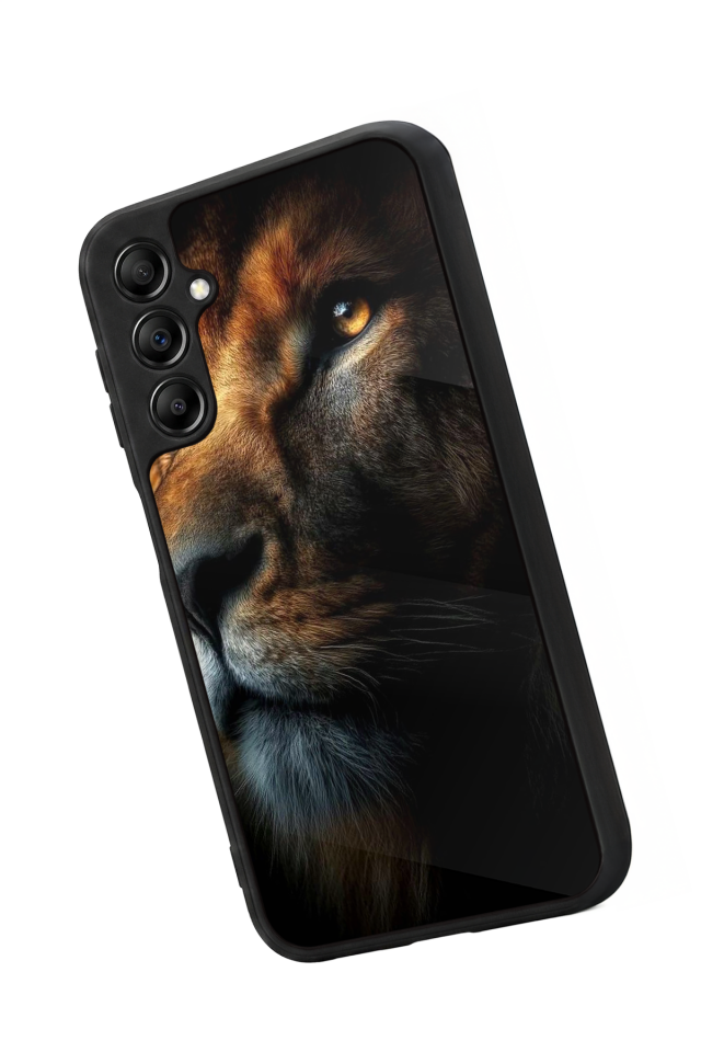 Samsung Galaxy A14 Uyumlu Aslan Tasarımlı Glossy Premium Kılıf