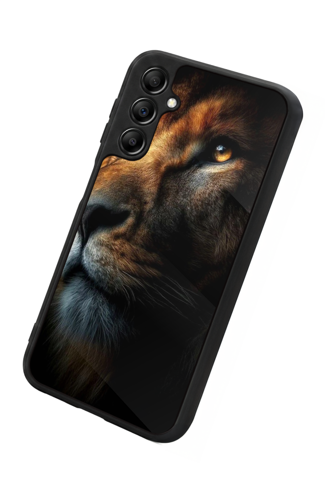 Samsung Galaxy A14 Uyumlu Aslan Tasarımlı Glossy Premium Kılıf