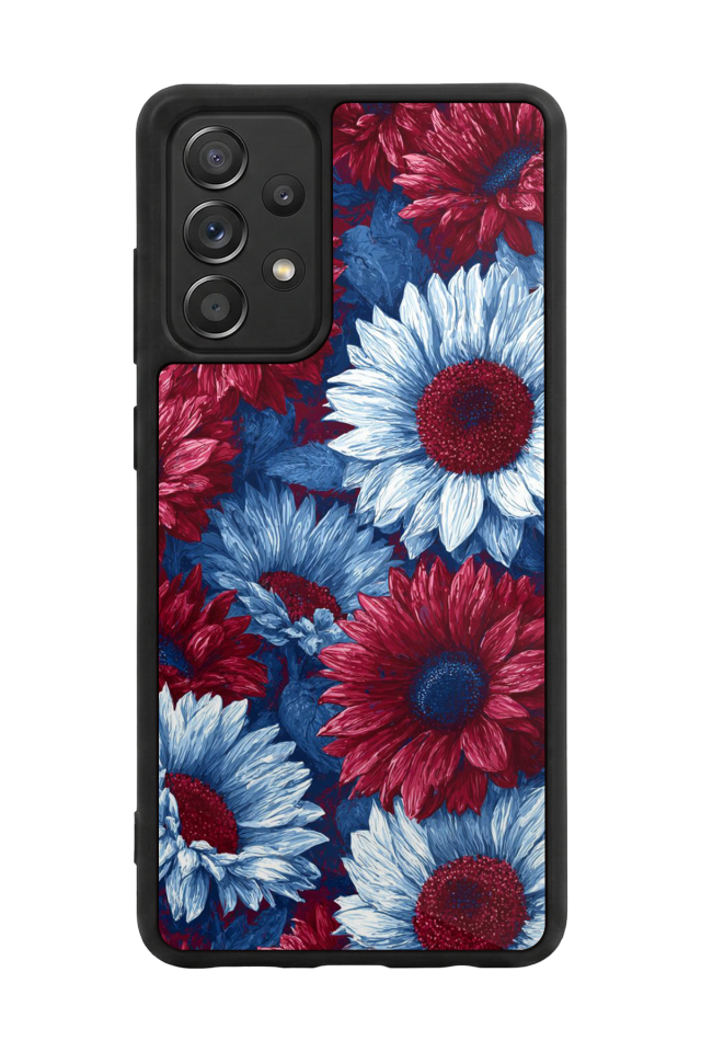Samsung Galaxy A72 Uyumlu Cicek Tasarımlı Glossy Premium Kılıf
