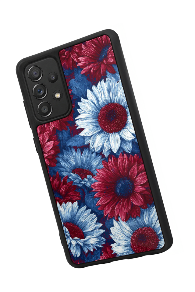 Samsung Galaxy A72 Uyumlu Cicek Tasarımlı Glossy Premium Kılıf