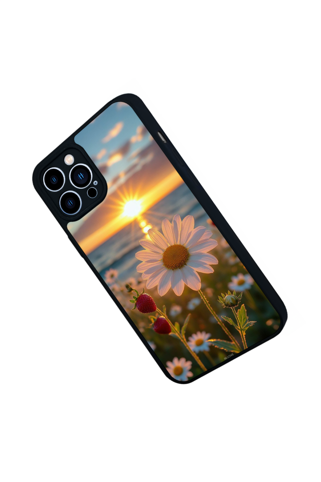 iPhone 12 Pro Max Uyumlu Cicek Tasarımlı Glossy Premium Kılıf