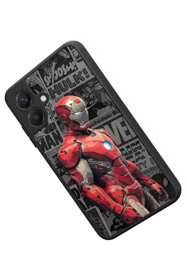 Samsung Galaxy A07 Uyumlu Iron Man ( Demir Adam ) Tasarımlı Glossy Premium Kılıf