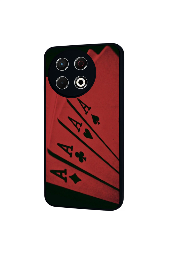 Tecno Spark 30 Pro Uyumlu Kart Tasarımlı Glossy Premium Kılıf