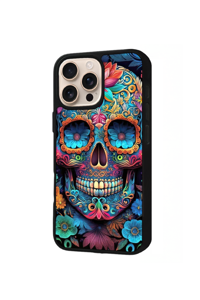 iPhone 15 Pro Max Uyumlu KuruKafa Tasarımlı Glossy Premium Kılıf