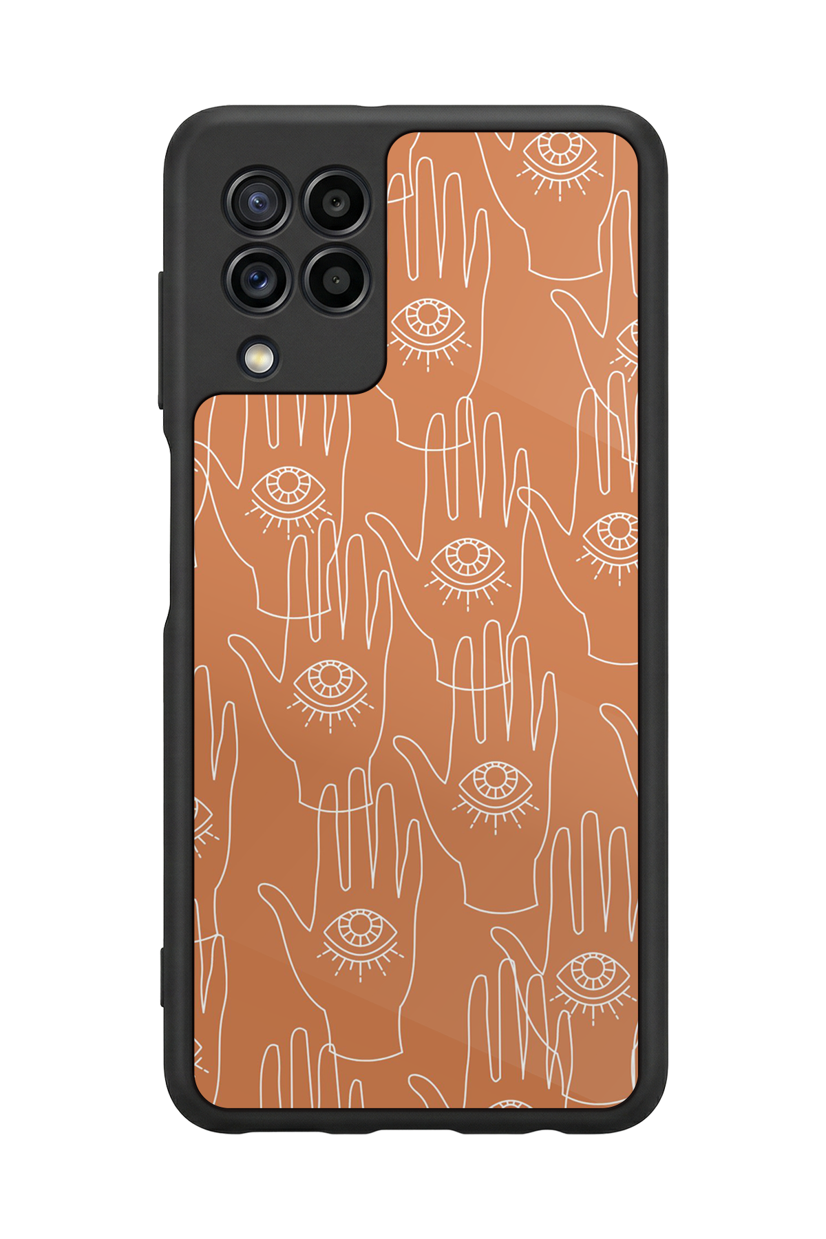 Samsung Galaxy M22 Uyumlu Line Art Tasarımlı Glossy Premium Kılıf