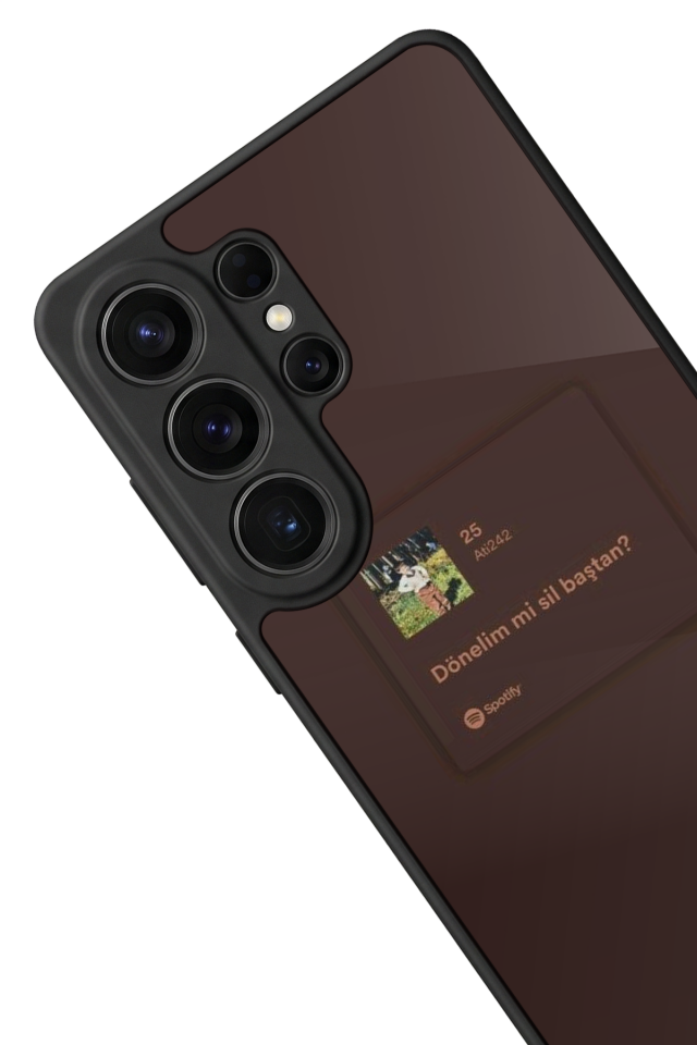 Samsung Galaxy S26 Ultra Uyumlu Sarki Sozleri Tasarımlı Glossy Premium Kılıf