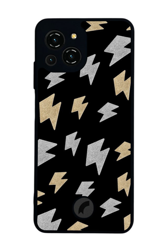 Reeder S23 Pro Max Uyumlu Simsek Tasarımlı Glossy Premium Kılıf