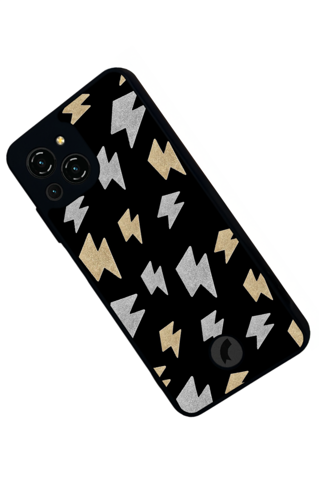 Reeder S23 Pro Max Uyumlu Simsek Tasarımlı Glossy Premium Kılıf