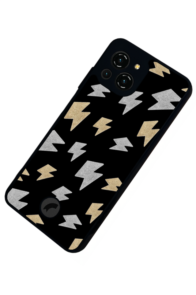 Reeder S23 Pro Max Uyumlu Simsek Tasarımlı Glossy Premium Kılıf