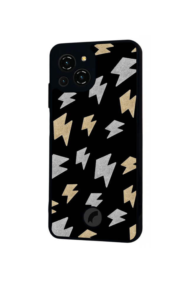 Reeder S23 Pro Max Uyumlu Simsek Tasarımlı Glossy Premium Kılıf